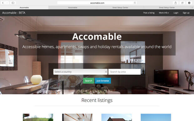 accomable airbnb for disabled people