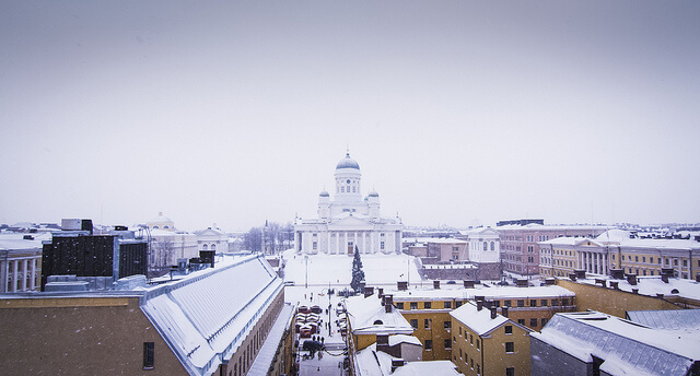 Helsinki in winter. Photo courtesy of Ville Hyvönen via Flickr.