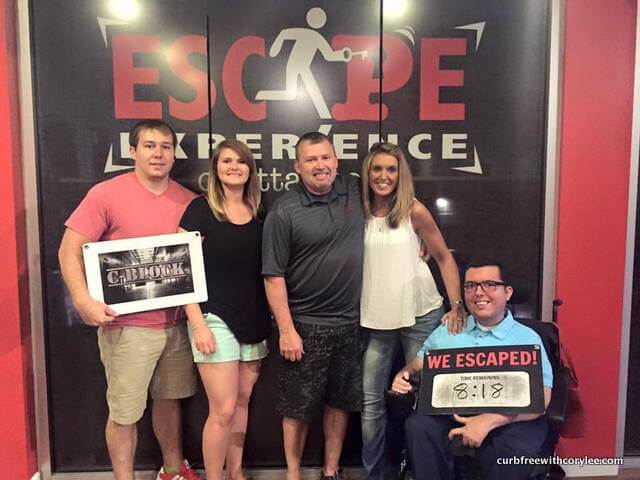 My family and I escaped with 8 minutes to spare!