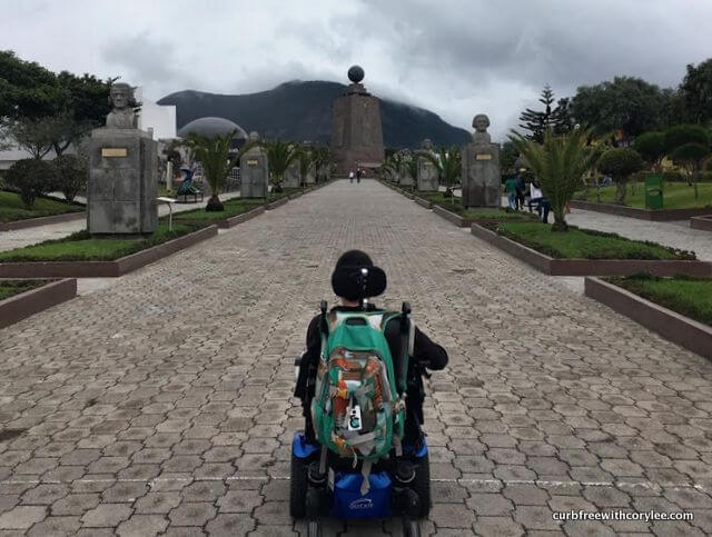 Ecuador travel, wheelchair accessible, equator line, quito equator