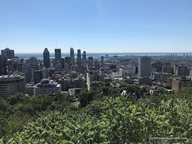 View from the top of Mont Royal