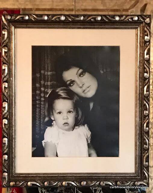 Elvis' wife, Priscilla, and daughter, Lisa Marie