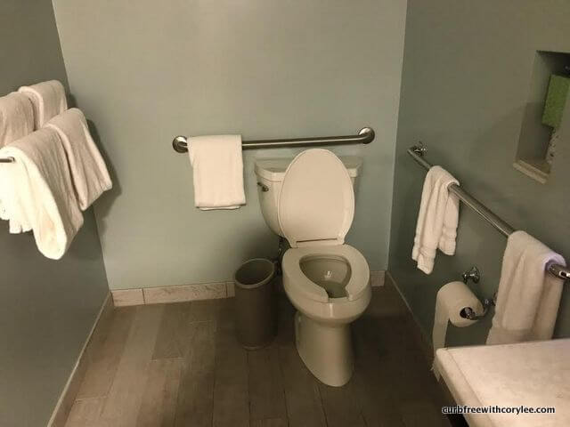 Accessible bathroom at Disney