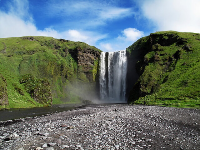  skogafoss, Iceland, group trip, wheelchair accessible travel, travel for people with disabilities, travel to Iceland