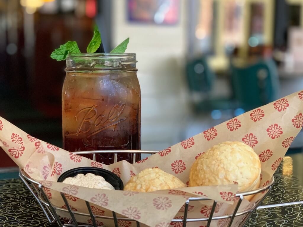 Lucille’s sweet tea and biscuits 