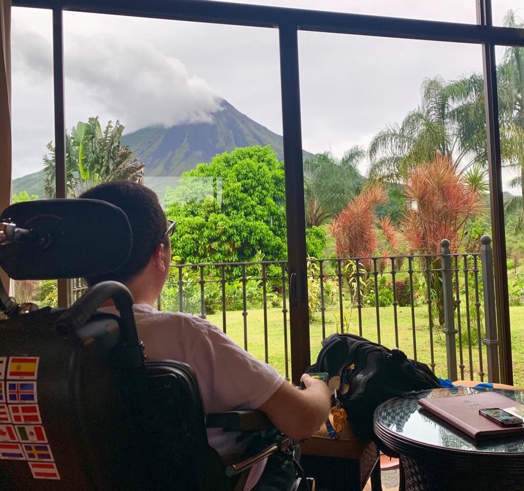 View from my room at Arenal Kioro. wheelchair accessible La Fortuna Costa Rica